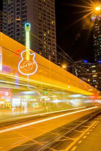 Surfer's Paradise Tram and Hard Rock Cafe