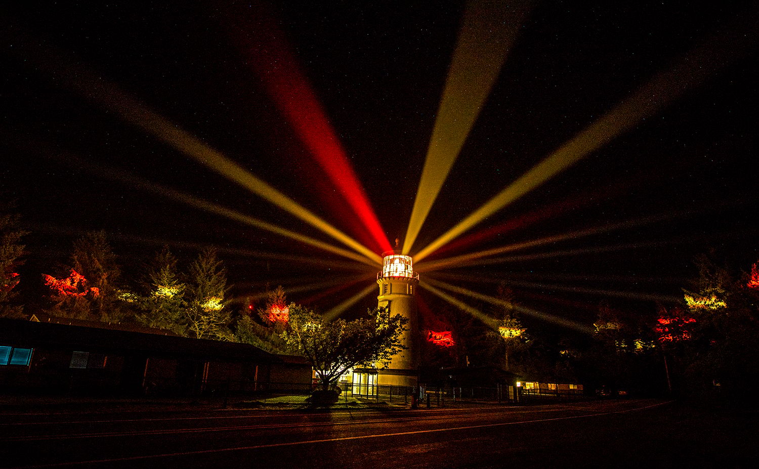 The Lights of the Umpqua Lighthouse., USA