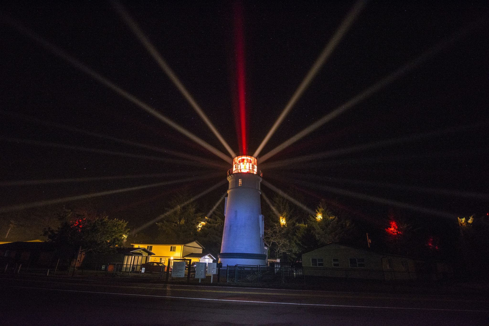 The Lights of the Umpqua Lighthouse., USA