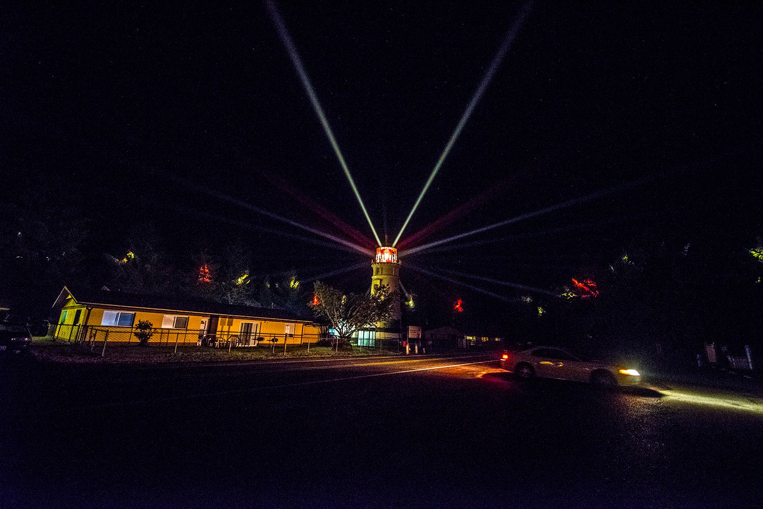 The Lights of the Umpqua Lighthouse., USA