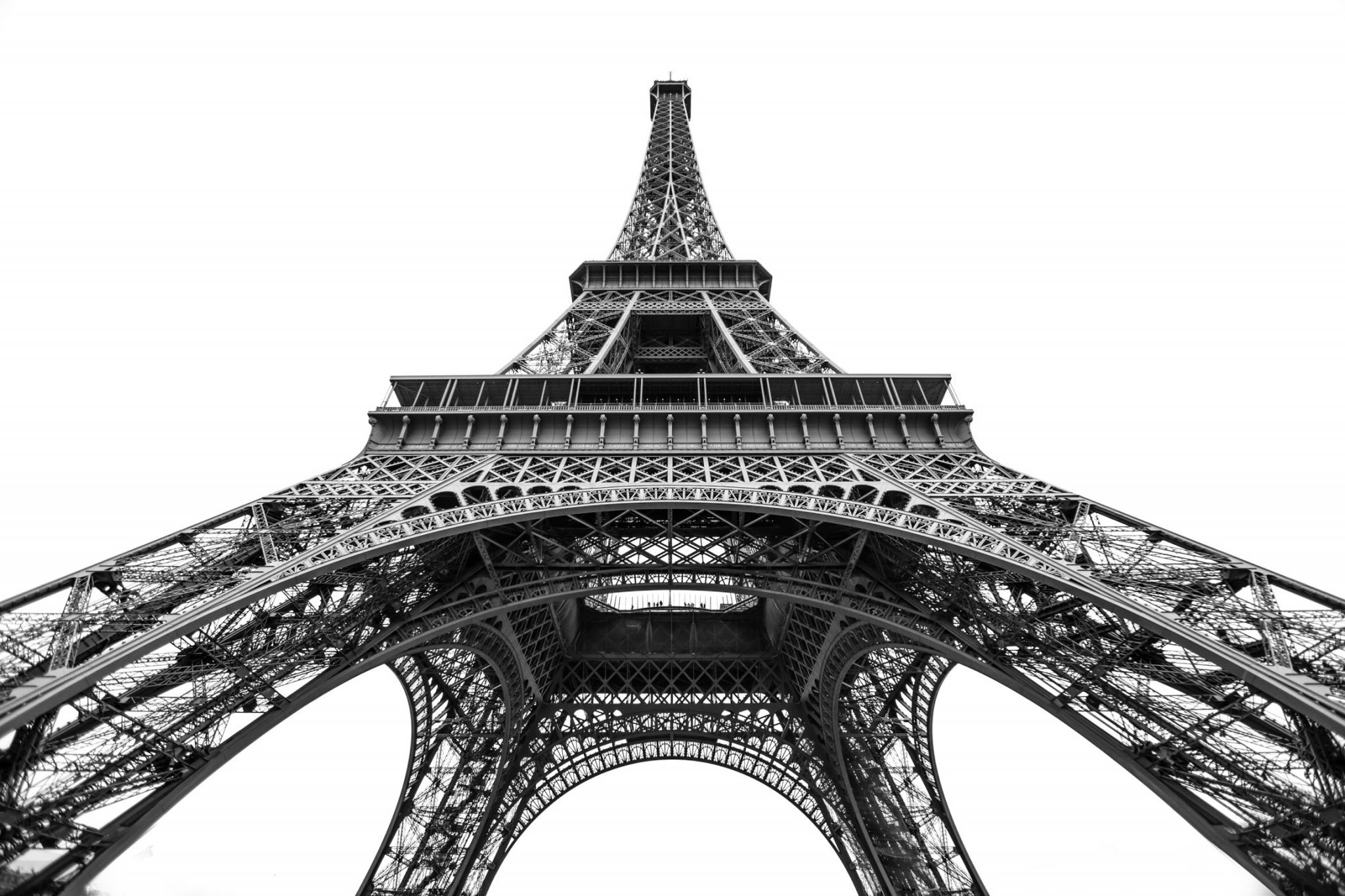 Tour Eiffel from below, Paris, France