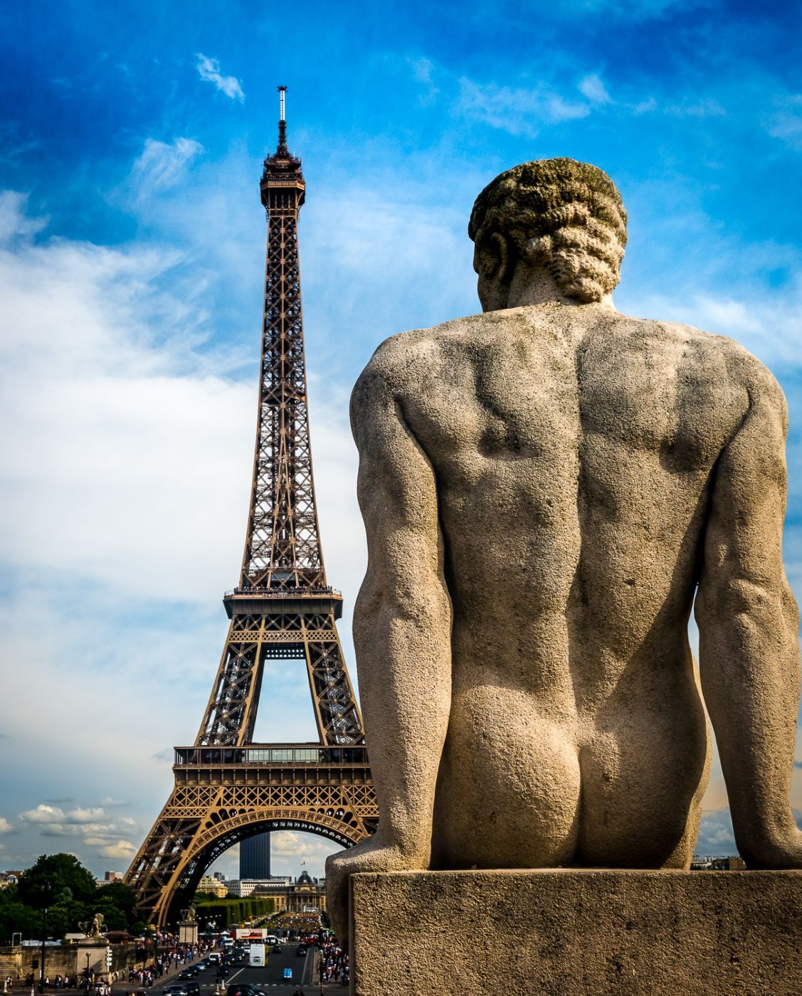 Tour Eiffel from Trocadéro, Paris, France