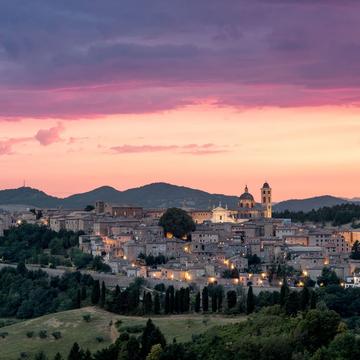 Twilight in Urbino, Italy