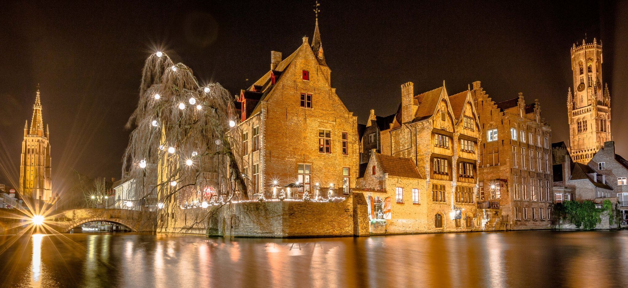 Typical view of Bruges, Belgium