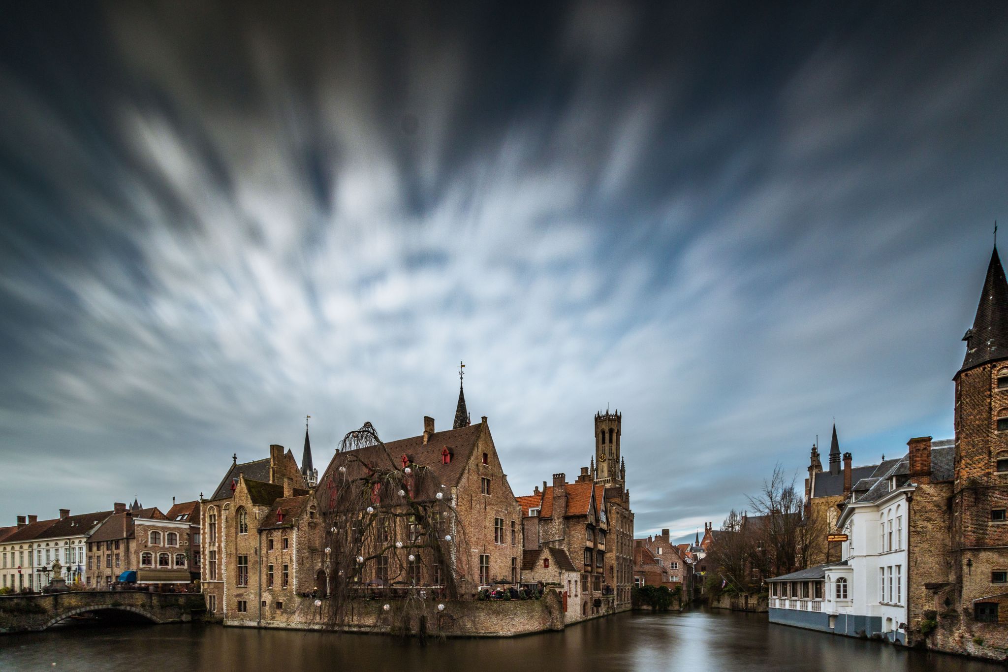 Typical view of Bruges, Belgium