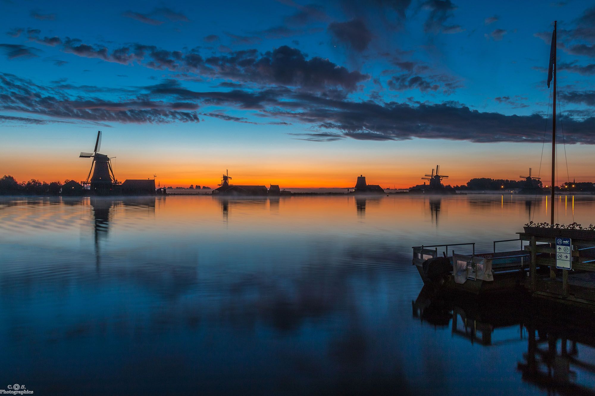 Windmills of Zaanse Schans, Netherlands