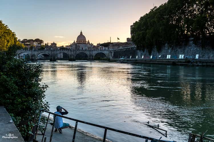 Basilica di San Pietro from Ponte Umberto I
