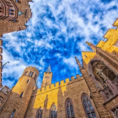 Inner courtyard Hohenzollern Castle, Germany