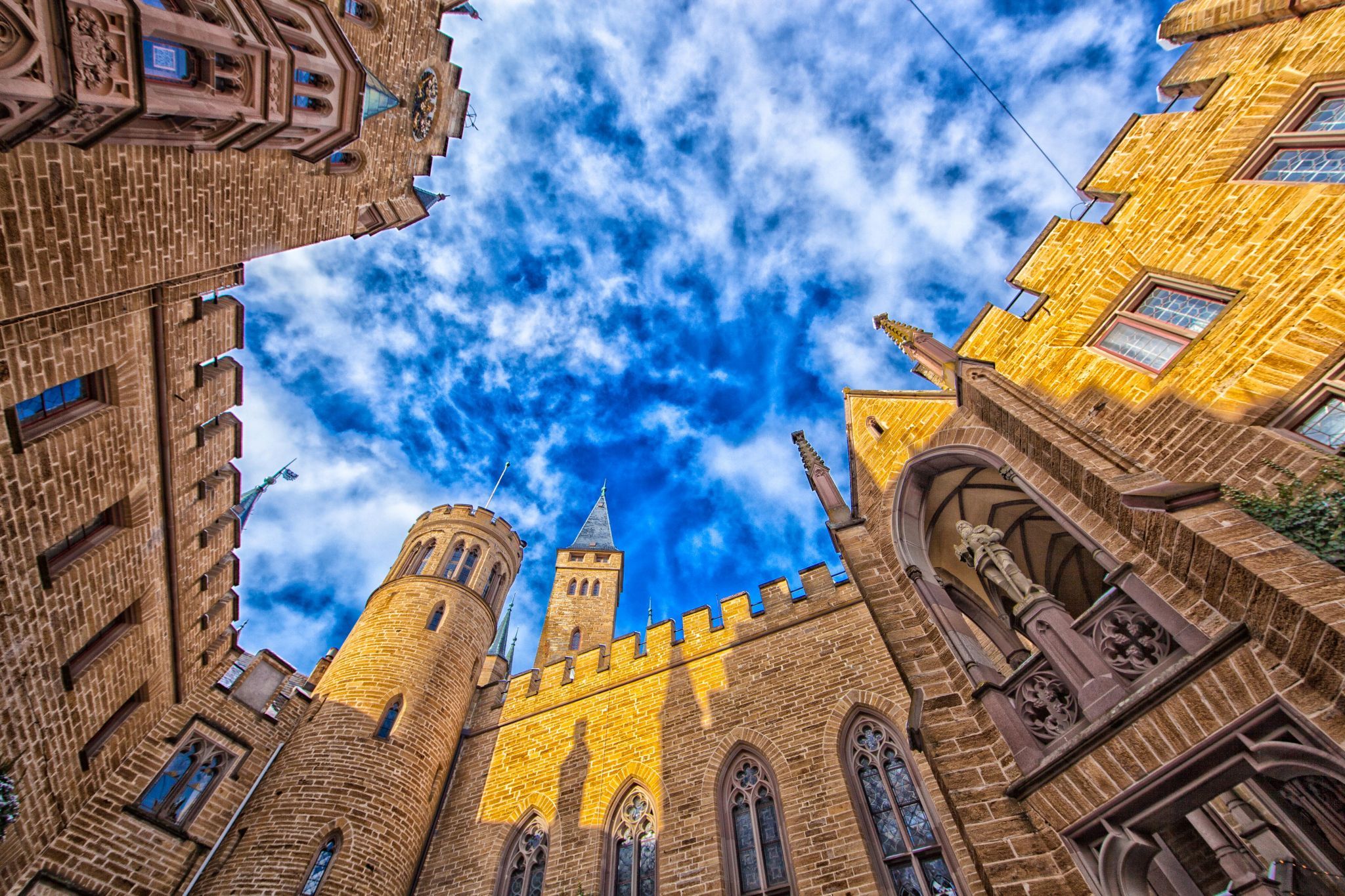 Inner courtyard Hohenzollern Castle, Germany