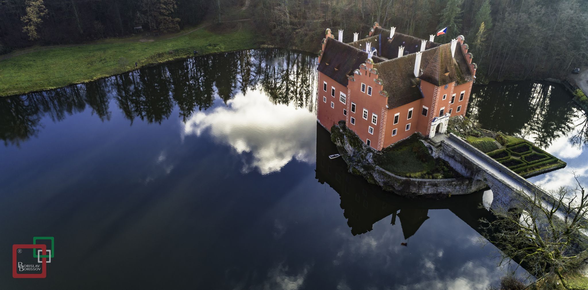 Červená Lhota from above, Czech Republic