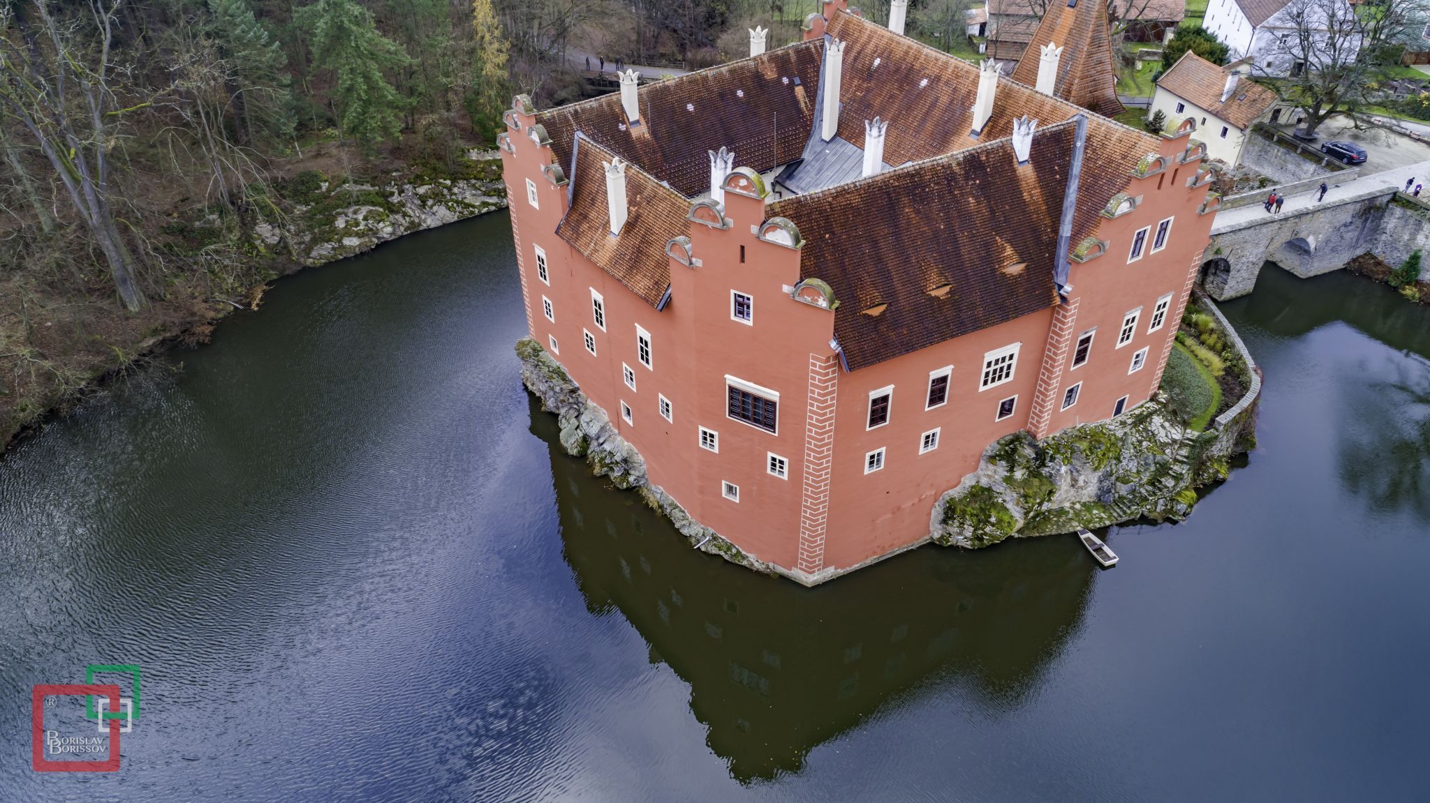 Červená Lhota from above, Czech Republic