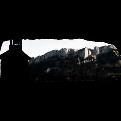 Church with grotto close to the Ebenalp, Switzerland