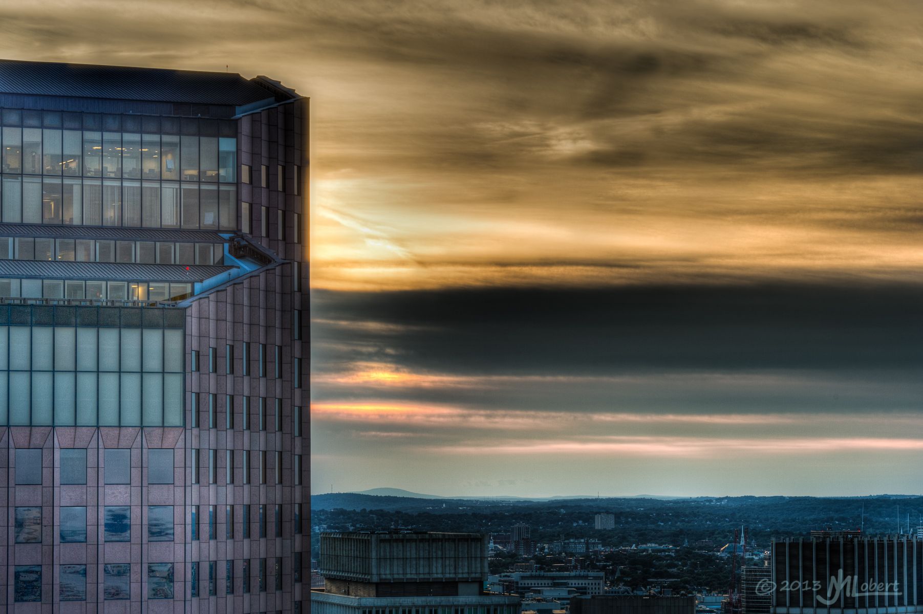 View from Clock Tower, Custom House, Boston, USA