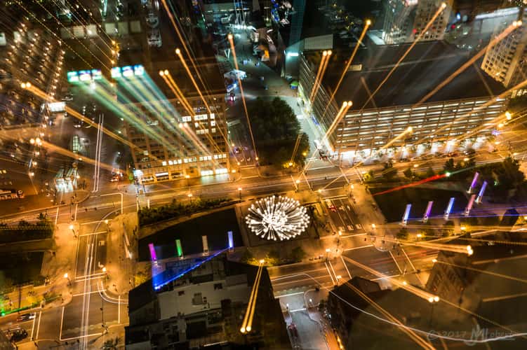 View from Clock Tower, Custom House, Boston