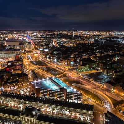 View from Clock Tower, Custom House, Boston, USA