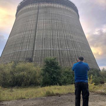 Cooling tower for reactor #5 Chernobyl, Ukraine