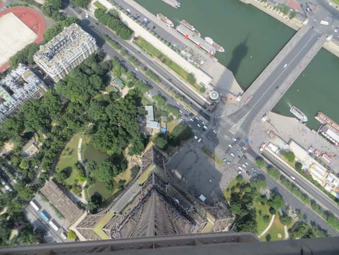 Paris City view from Eiffel tower