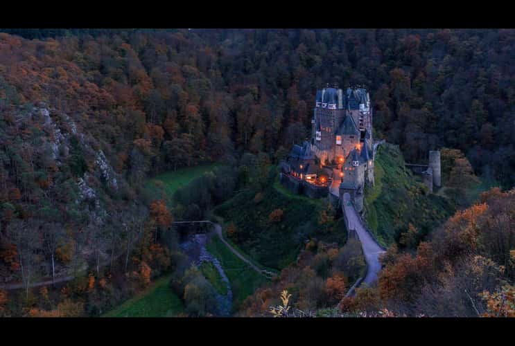 Upper view of Eltz Castle