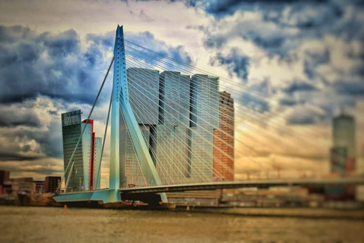 Erasmus Bridge (south view), Rotterdam
