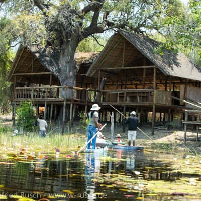 Fahrt mit den Mokoros (Einbäume), Botswana