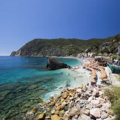 Fegina Beach in Monterosso al Mare, Italy