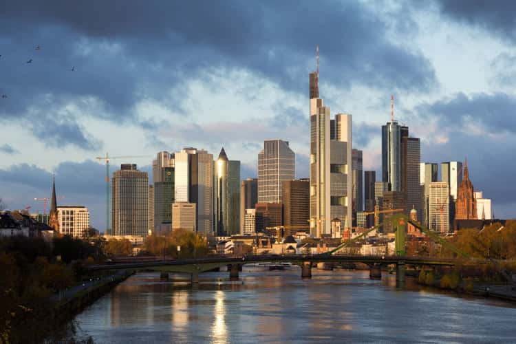 View from “Deutschherrenbridge“, Frankfurt am Main