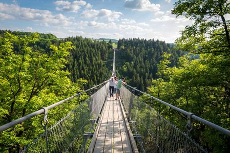 Germanys longest rope bridge Geierlay