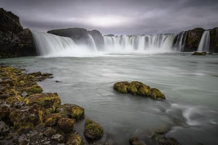 Goðafoss, South side view