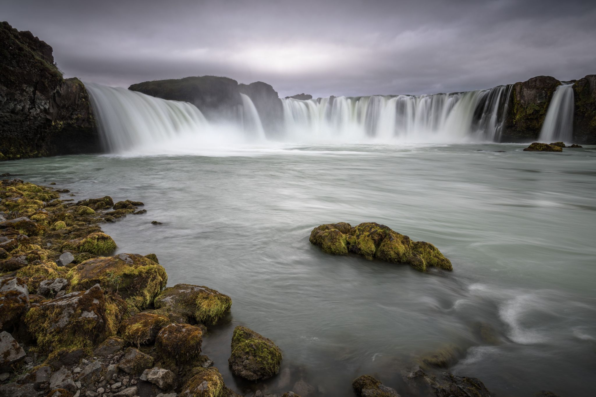 Goðafoss, South side view, Iceland