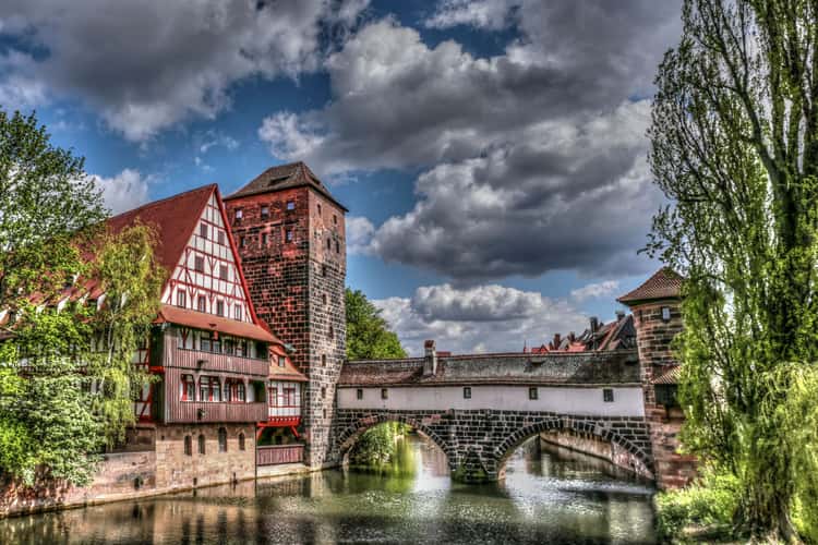Old town and Henkersbrücke, Nuremberg
