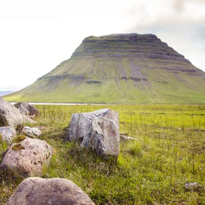 Kirkjufell from the left, Iceland