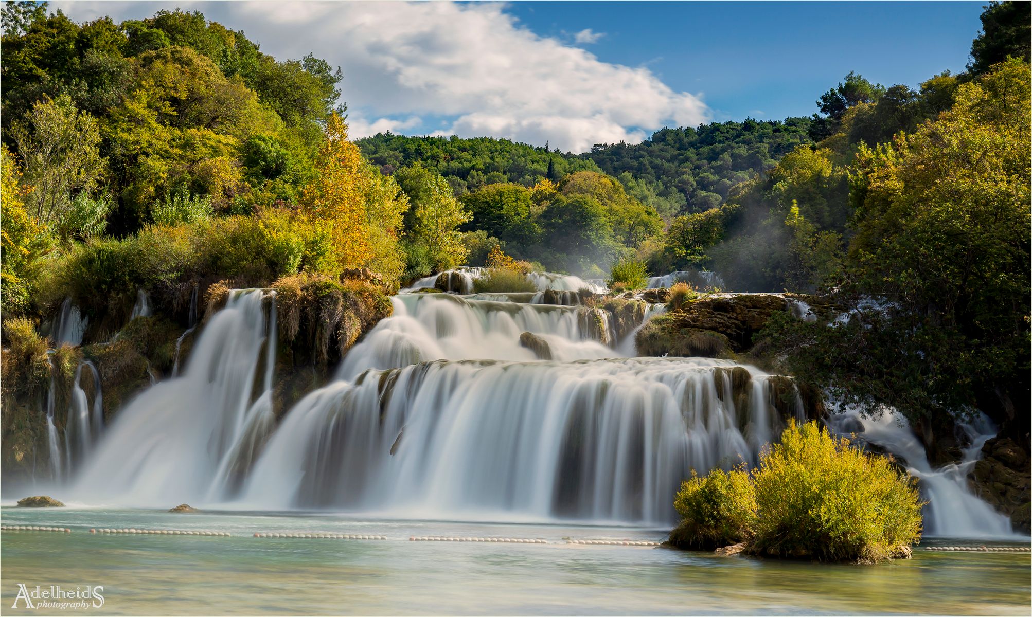Skradinski Buk, the main waterfalls of Krka National Park, Croatia