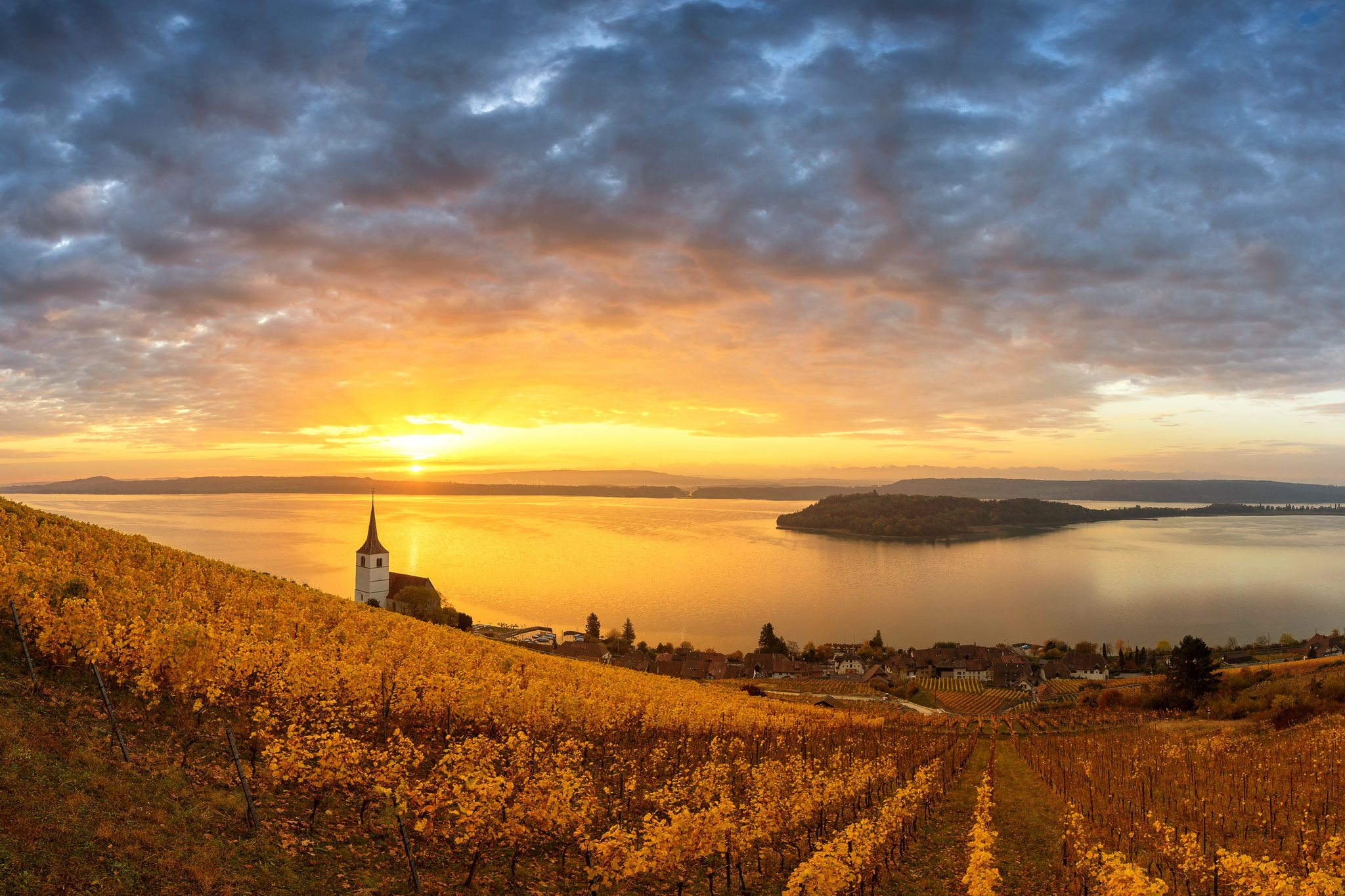 Ligerz at Lake Biel, Switzerland