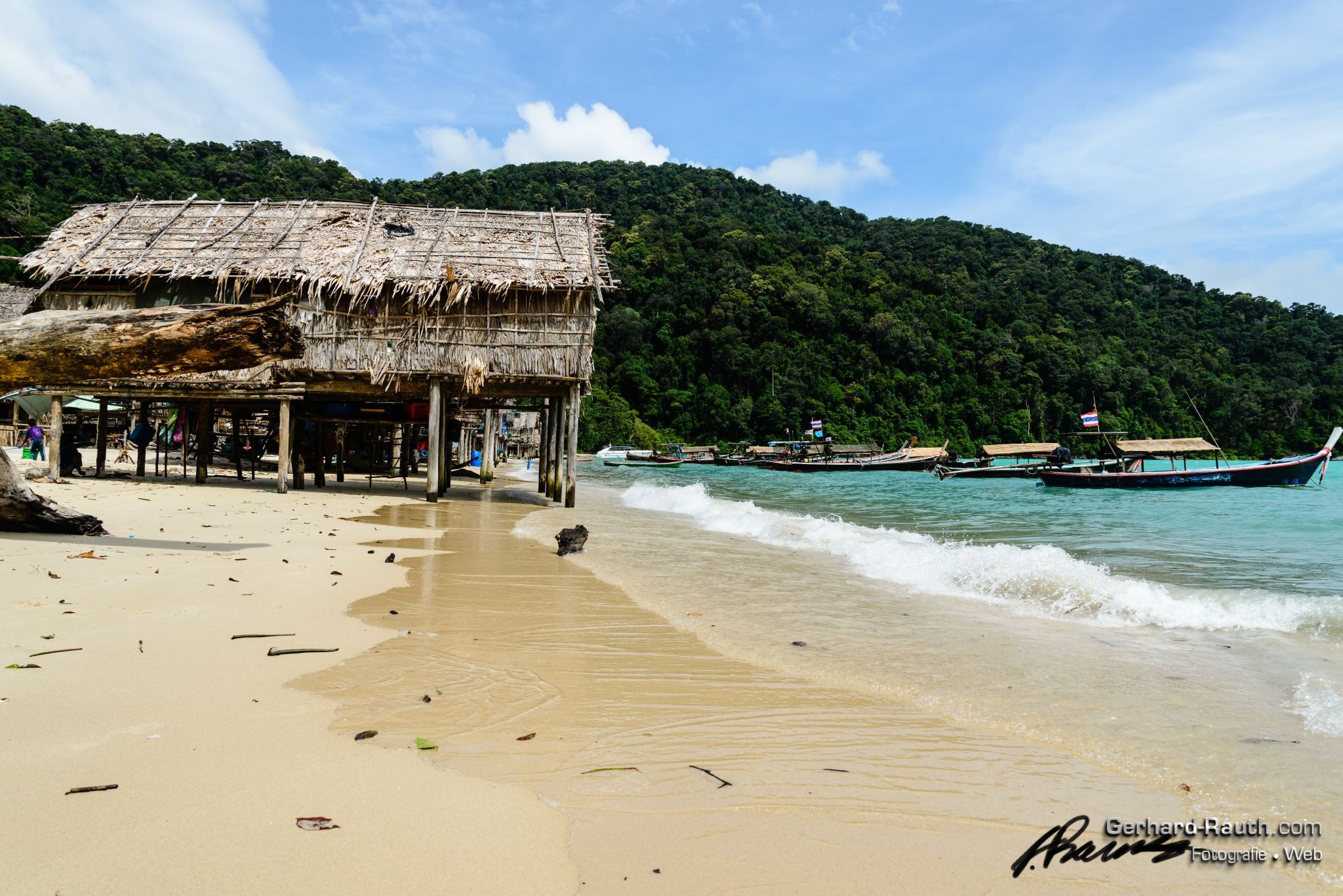 Moken village, Surin Islands, Thailand