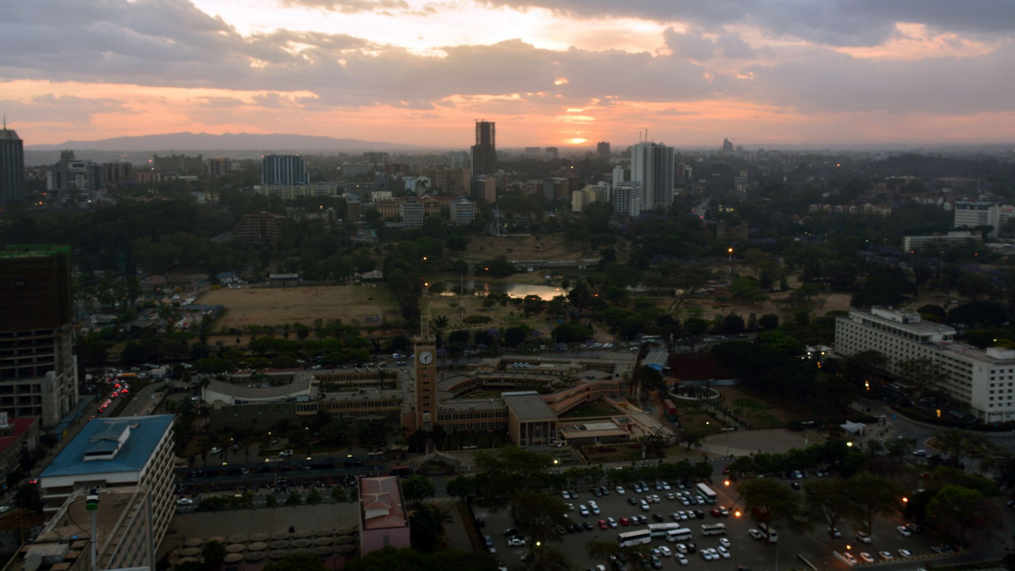 Nairobi from above, Kenya