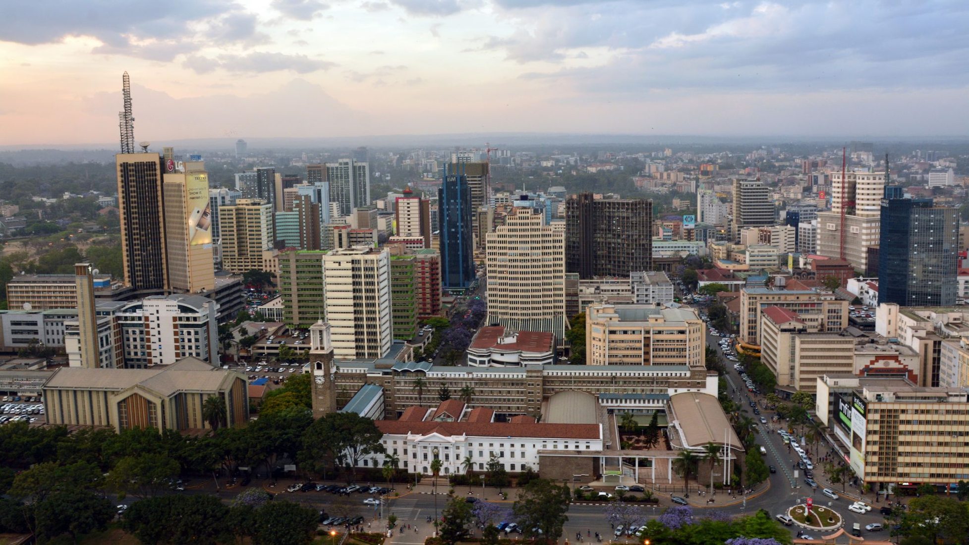 Nairobi from above, Kenya