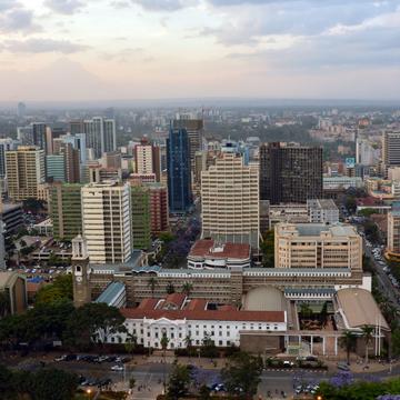 Nairobi from above, Kenya