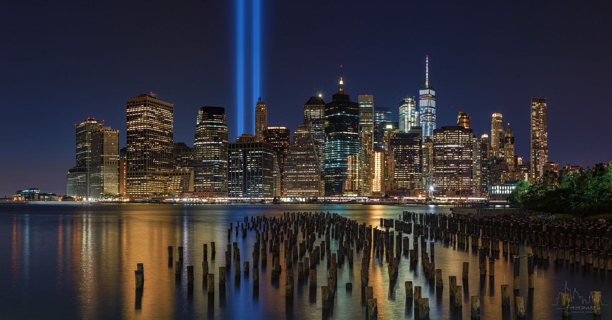 New York City Skyline from Pier 1, Brooklyn, USA