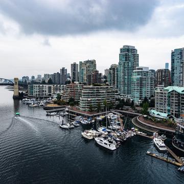 Northern view from Granville Bridge, Vancouver, Canada