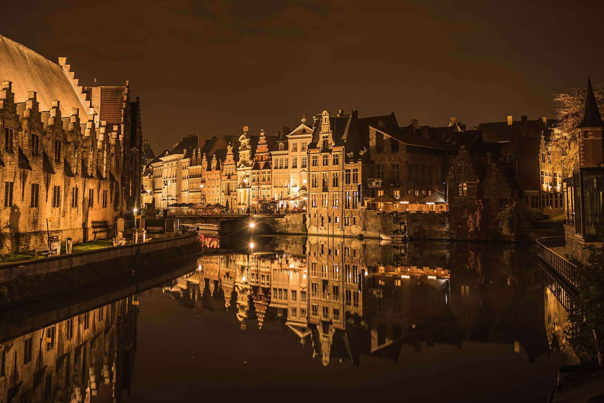 View from Vleeshuisbridge, Ghent, Belgium
