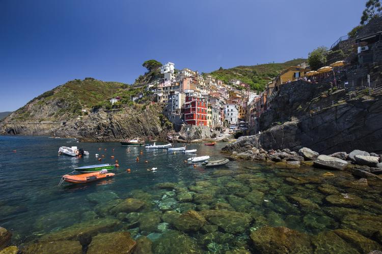 Riomaggiore, view from sea mole