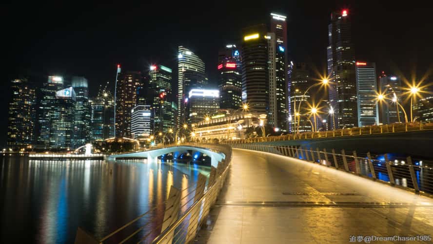 Singapore Skyline | Jubilee Bridge
