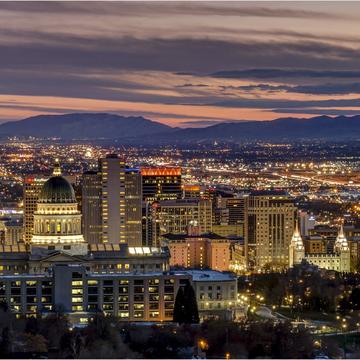Skyline of Salt Lake City, USA
