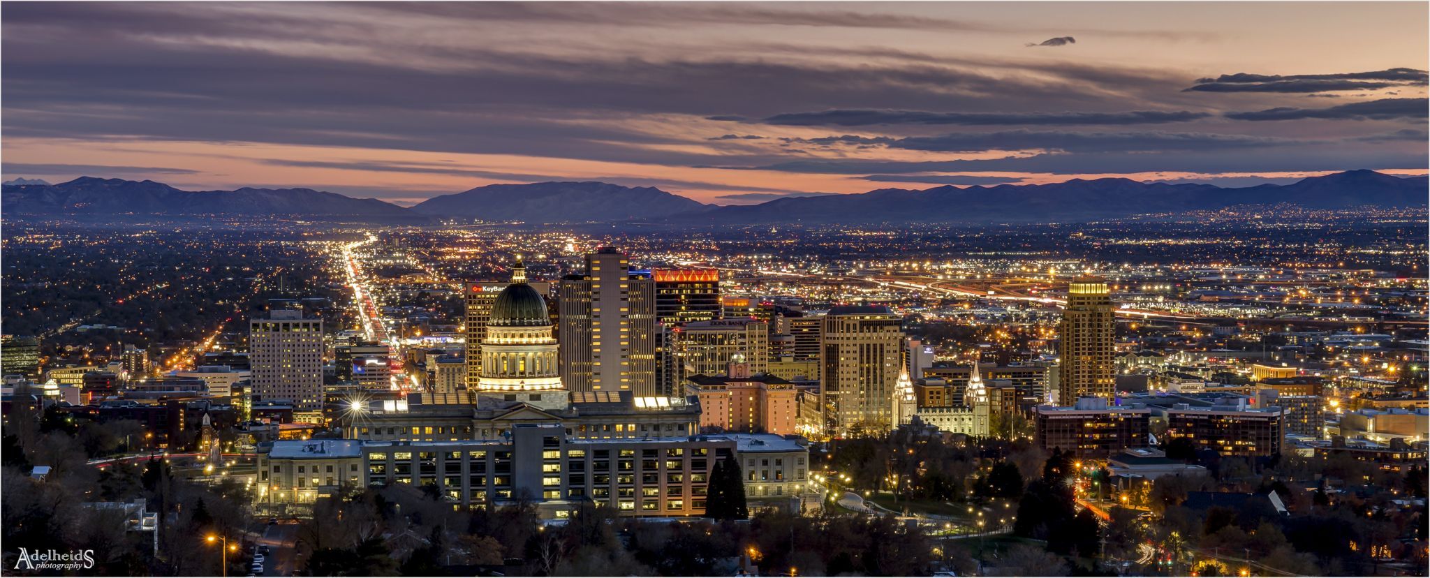 Skyline of Salt Lake City, USA