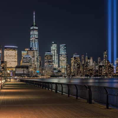 Skyline view from New Jersey, USA