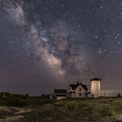 Stage Harbor Lighthouse, Cape Cod, MA, USA