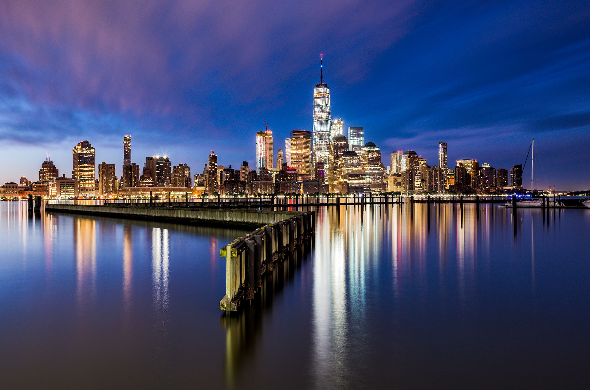 Sunrise at Newport, New York City, USA