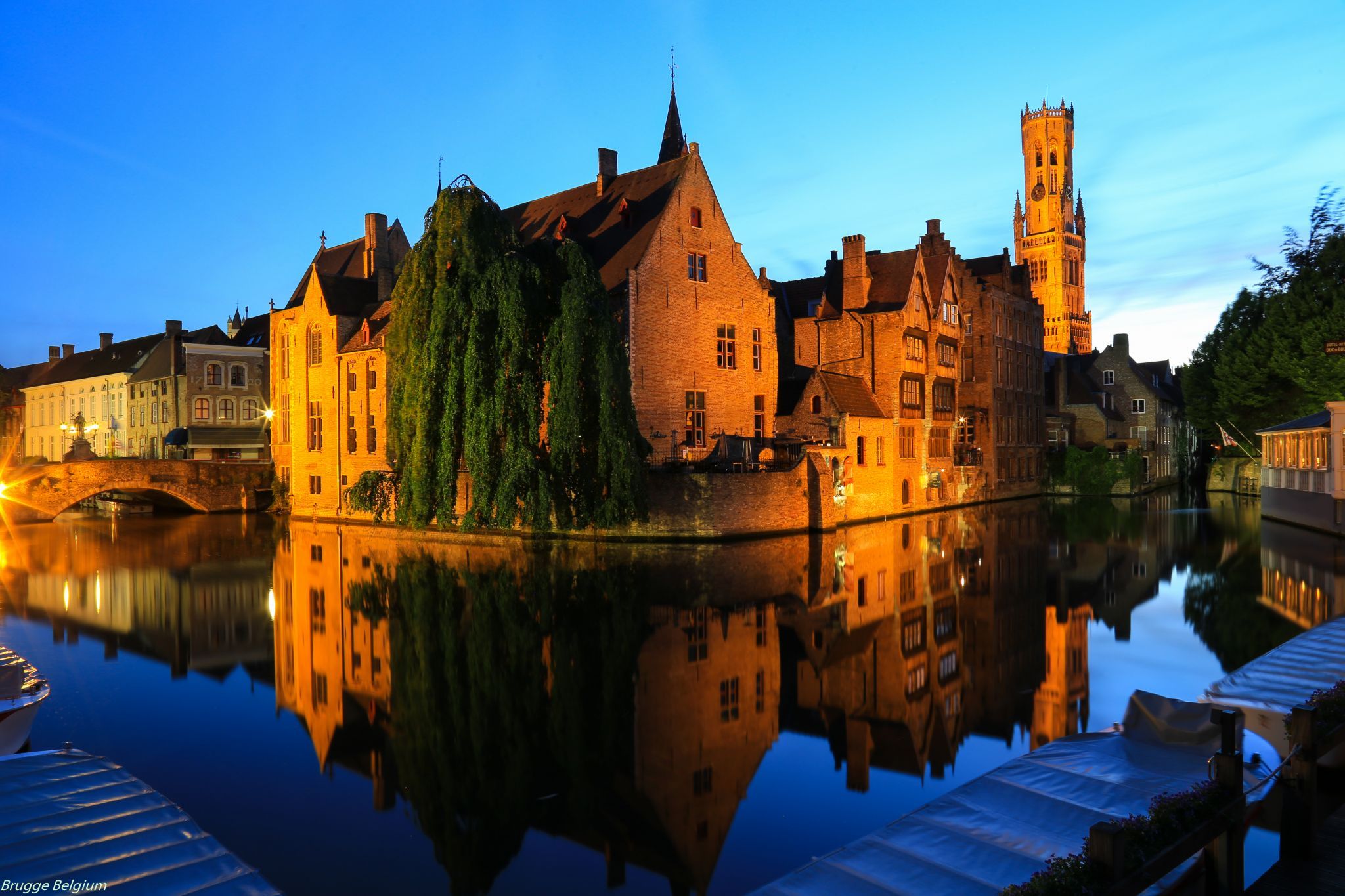 Typical view of Bruges, Belgium