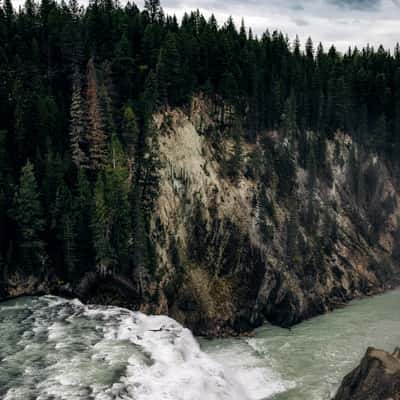 Upper view Wapta Falls, Yoho National Park, Canada