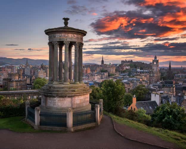 View over Edinburgh from Calton Hill
